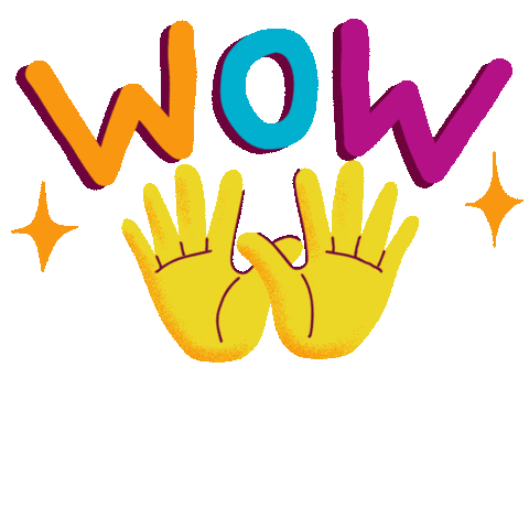 Wow animation representing excitement