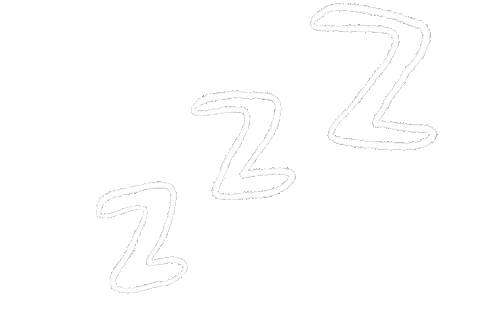 Sleepy zzz animation representing inactivity